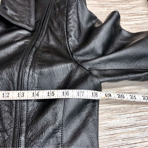 Jones New York Black Leather Jacket - Picture 10 of 16